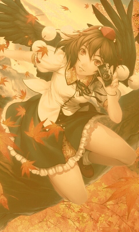 Девушка с фотоаппаратом обои