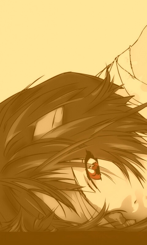 Девушка с красными глазами обои