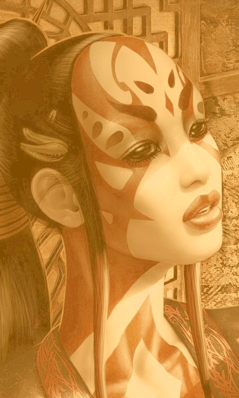 Девушка и богомол обои