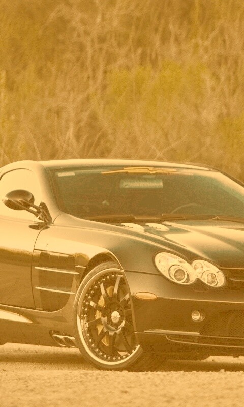 Черный мерседес обои