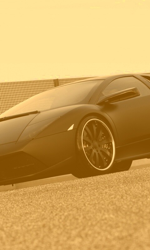 Lamborghini Reventon черного цвета обои