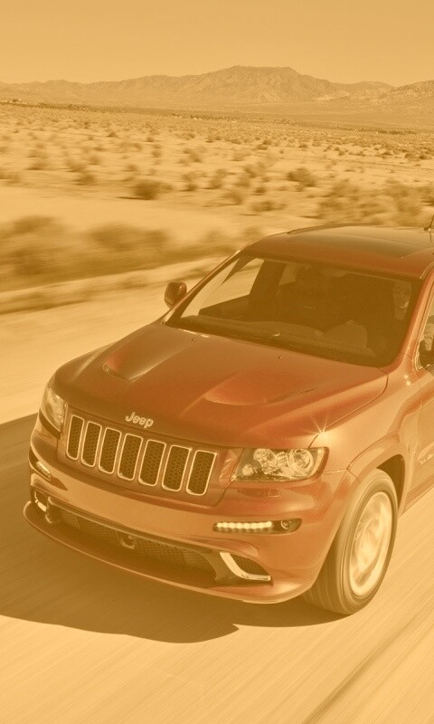 Красный Jeep обои