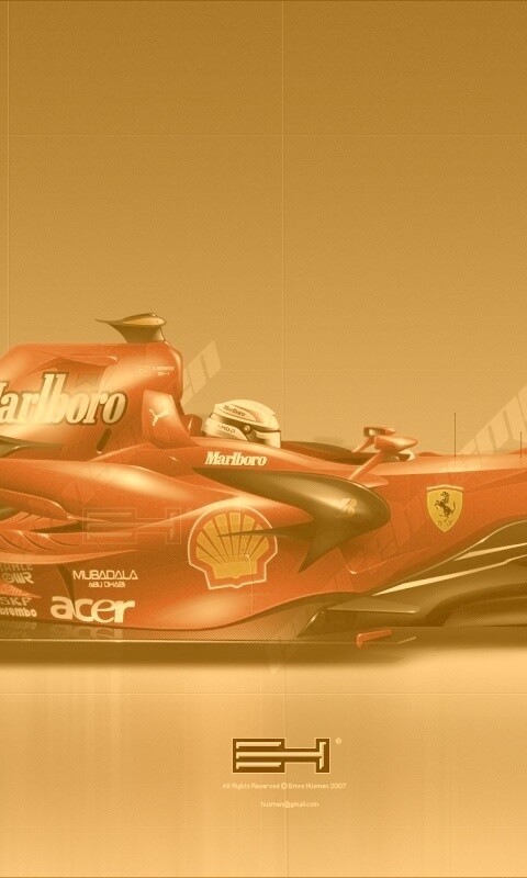 Болид Феррари обои