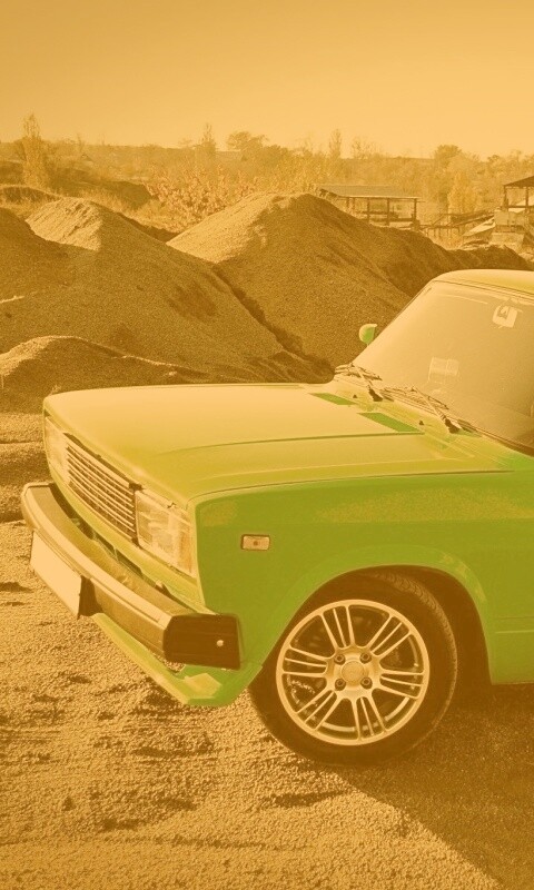 Кислотные жигули обои