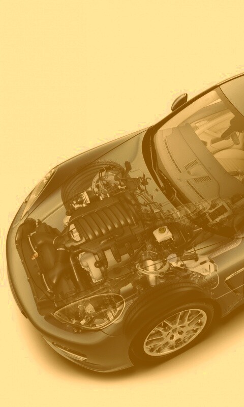 3D схема ходовой Порше обои