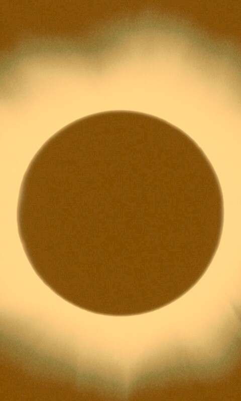 Полное солнечное затмение обои