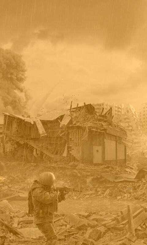 Город после войны обои