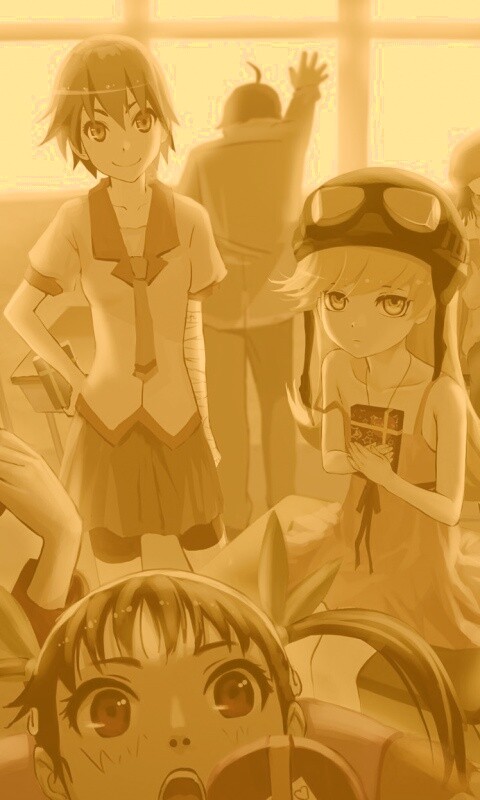 Девушки из Bakemonogatari обои