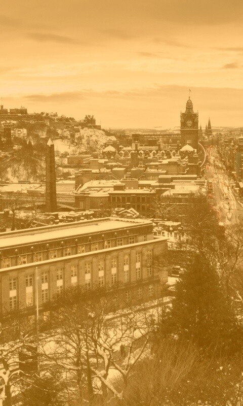 Вид на Эдинбург обои
