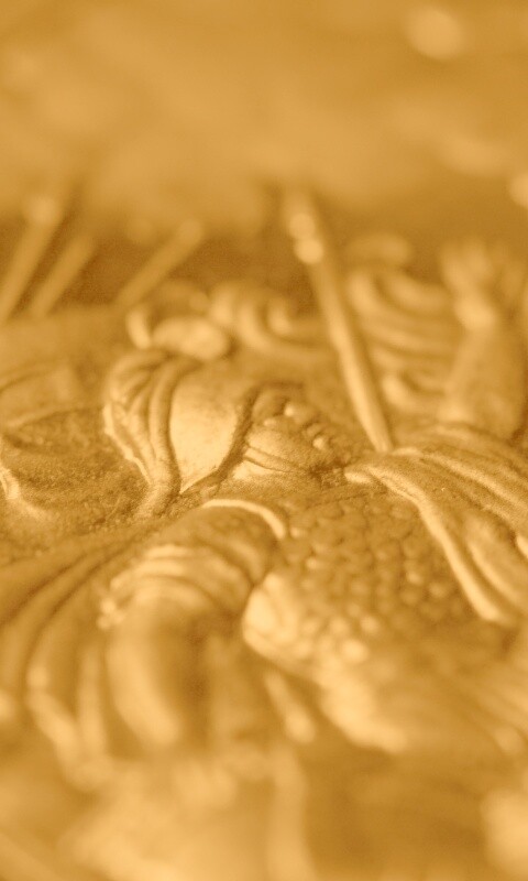 Монета в макро обои