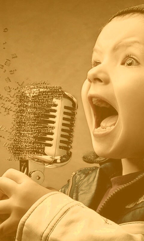 Экспрессивный певец обои