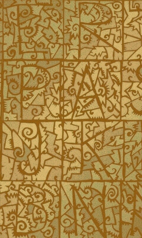 Витражные буквы обои