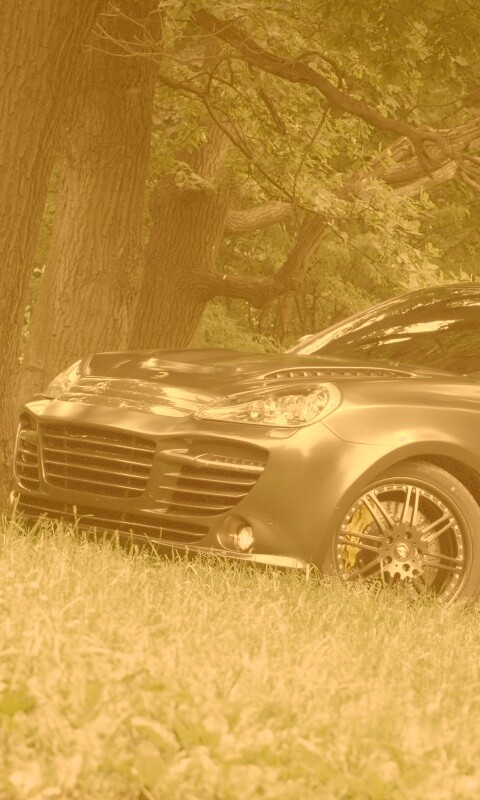 Концепт внедорожника в лесу обои