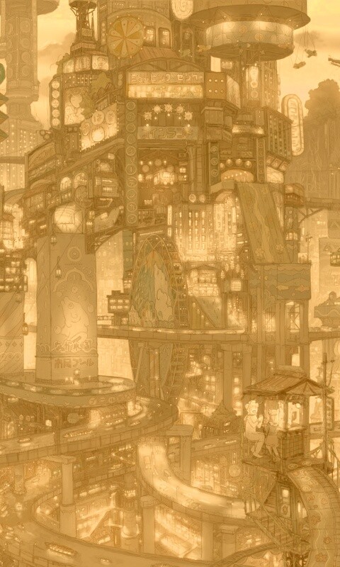 Город будущего обои