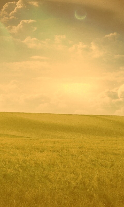 Луг на другой планете обои