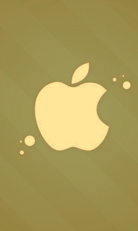 Логотип Apple на фоне голубых полос обои