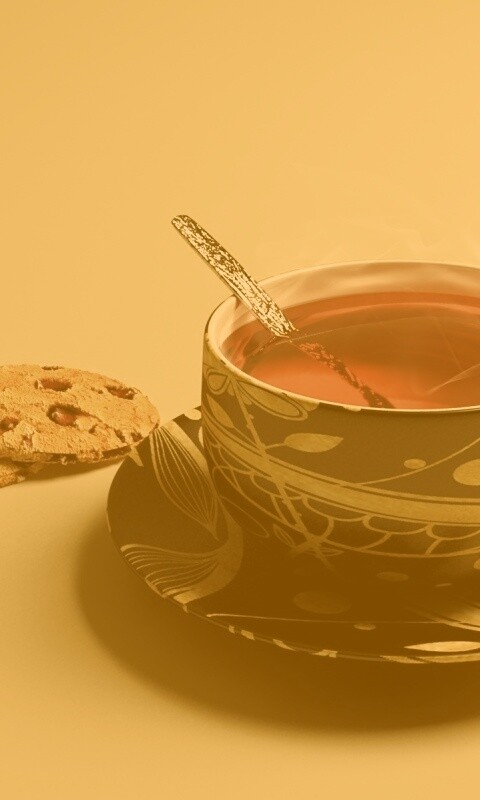 Чаек с печеньками обои