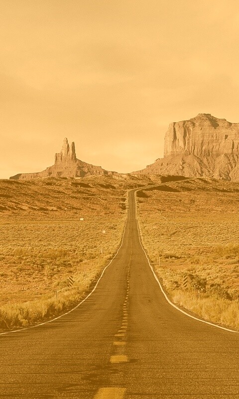 Дорога в пустыне обои