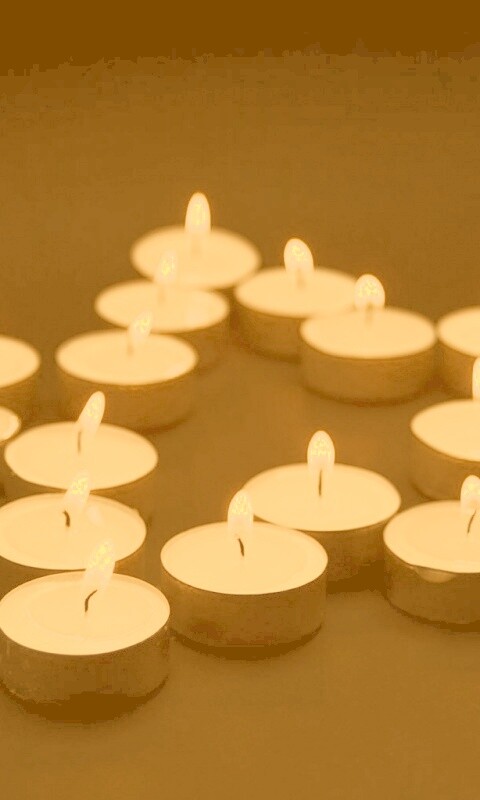 Звезда из свечек обои