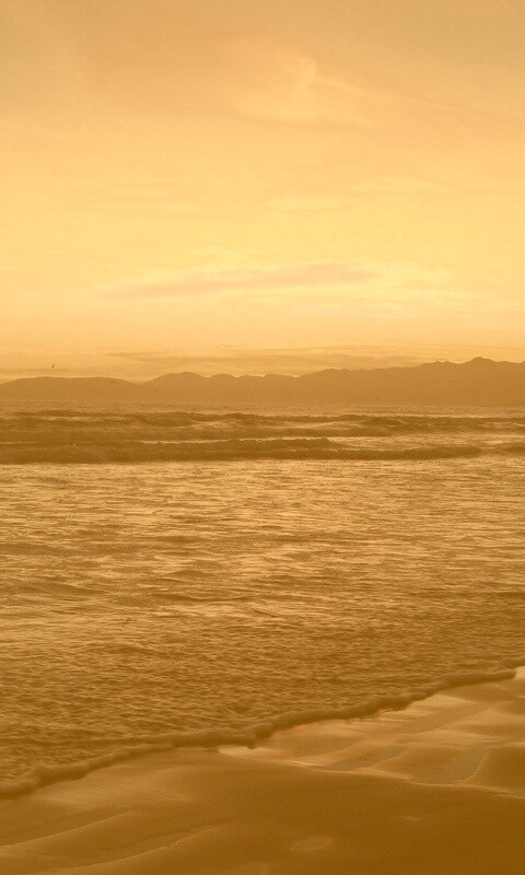 Восход на море обои