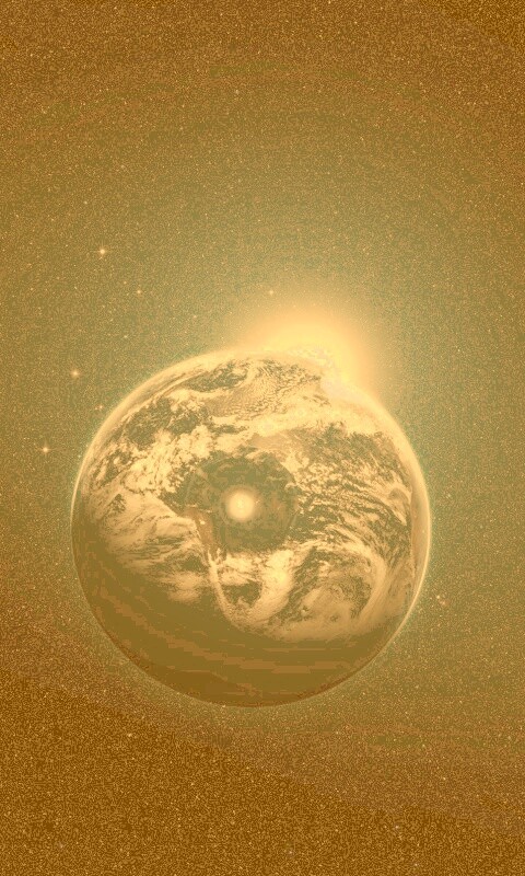 Вид на Землю из космоса обои