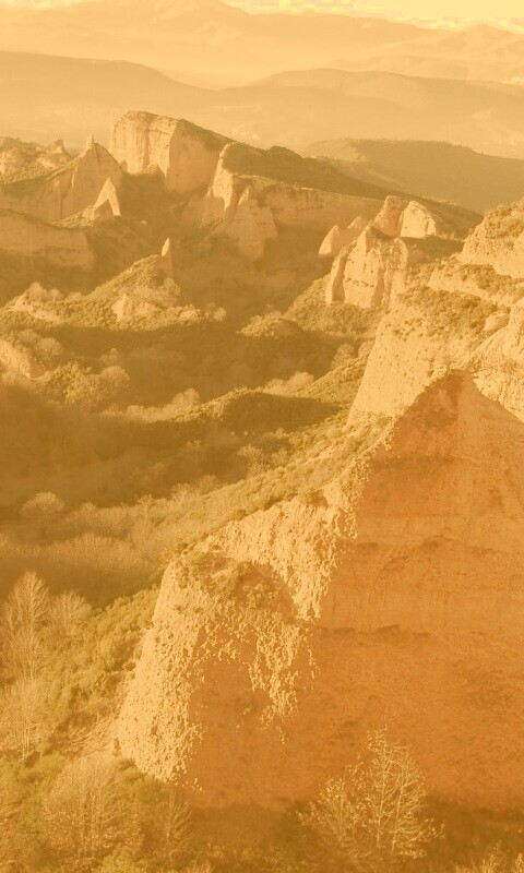 Скалы на рассвете обои