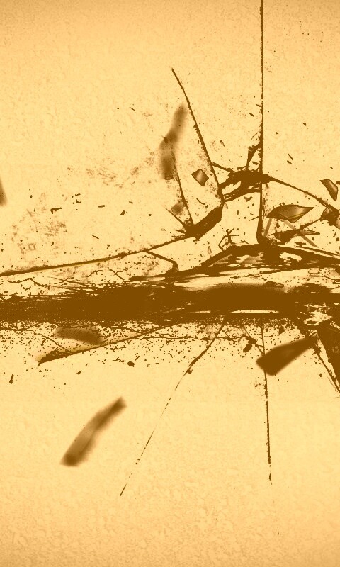 Летящие осколки обои