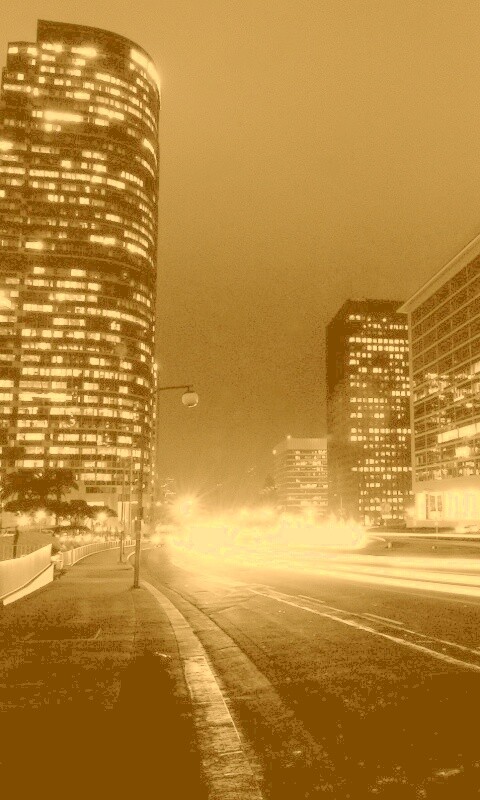 Ночные огни мегаполиса обои