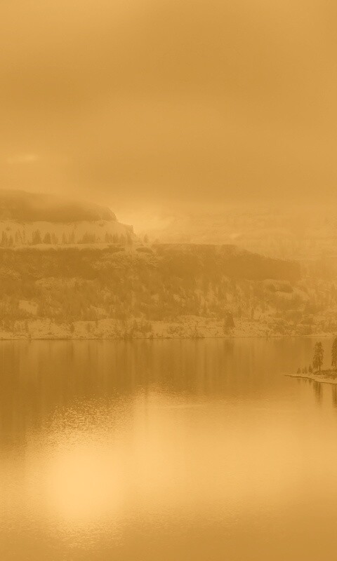 Озеро зимой обои