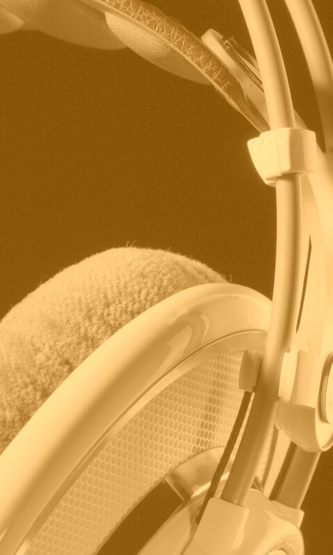 Серые наушники обои