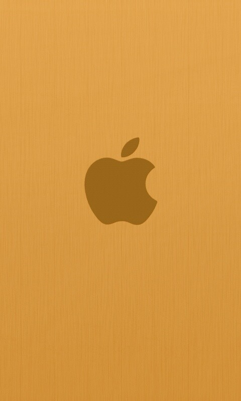 Apple на деревянном покрытие обои