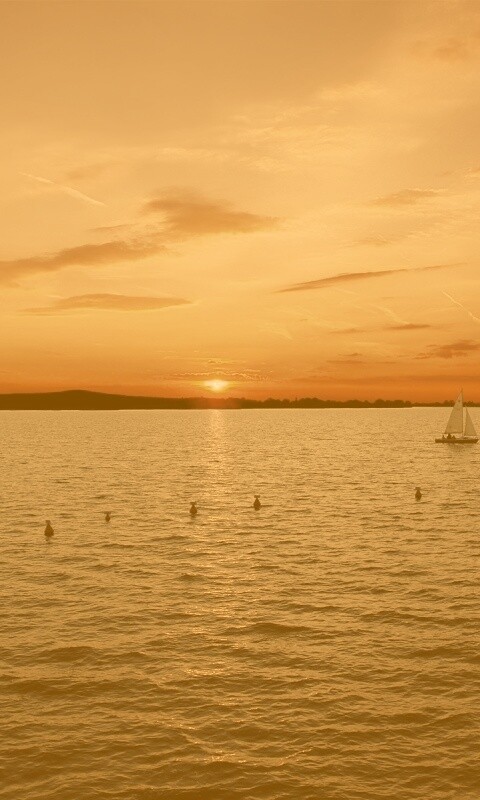 Морской закат обои