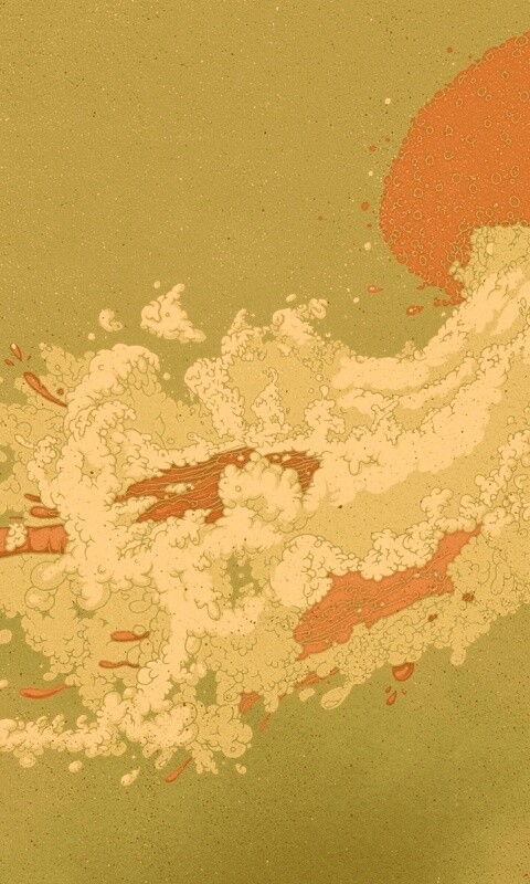 Розовая медуза обои