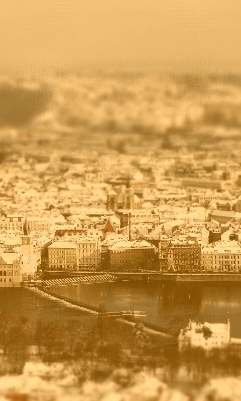 Вид на город обои