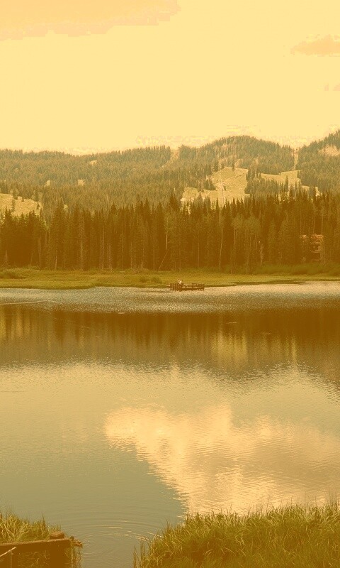 Горное озеро обои