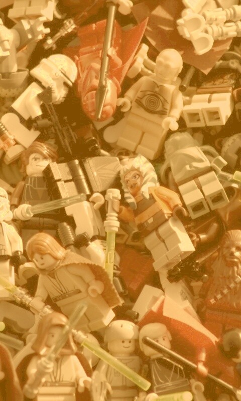 Человечки лего по мотивам звездных войн обои