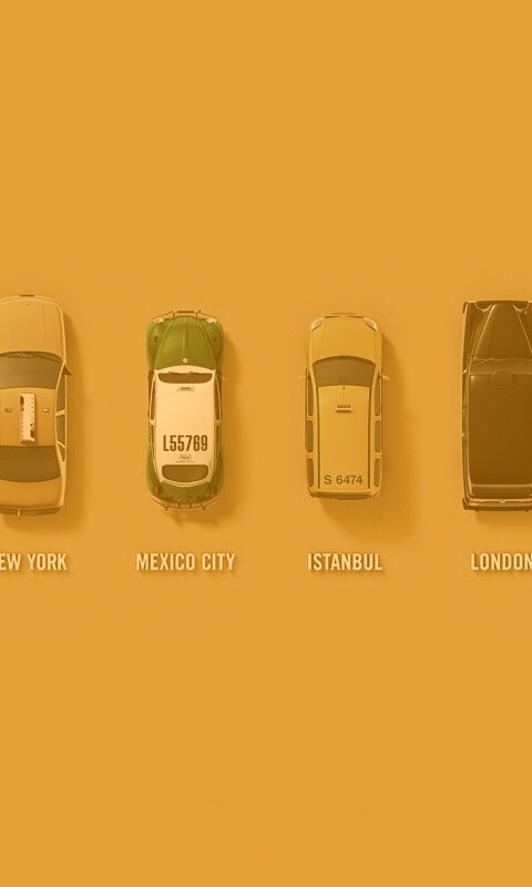 Такси в разных странах мира обои