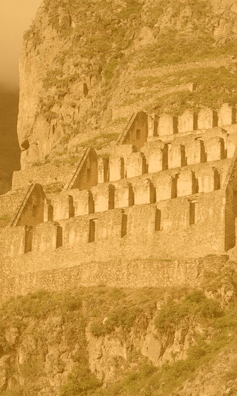 Руины в скалах Перу обои