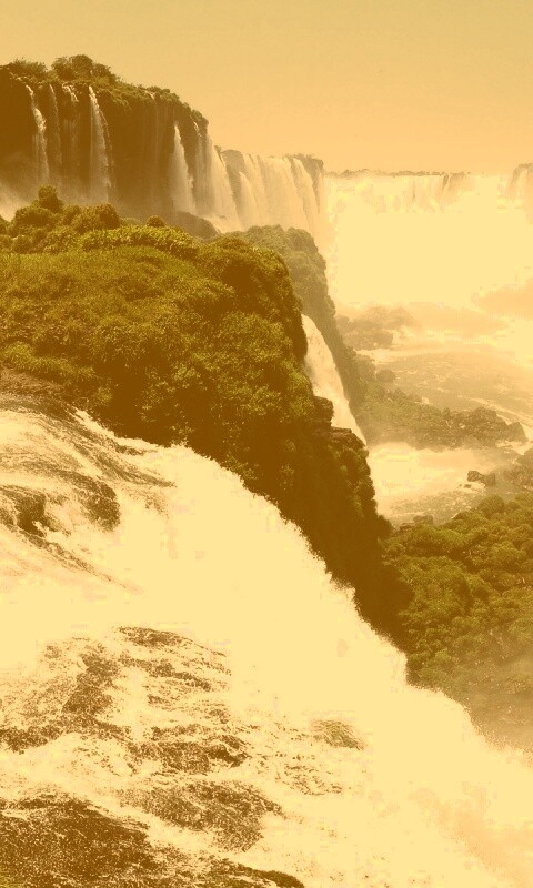 Край водопадов обои