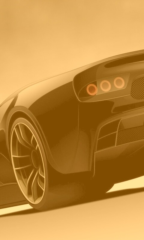 Красивый чёрный спорткар обои