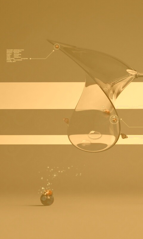 Футуристическая стеклянная лампа обои