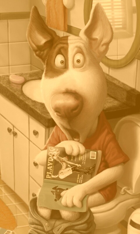 Мастурбирующий пес спалился обои