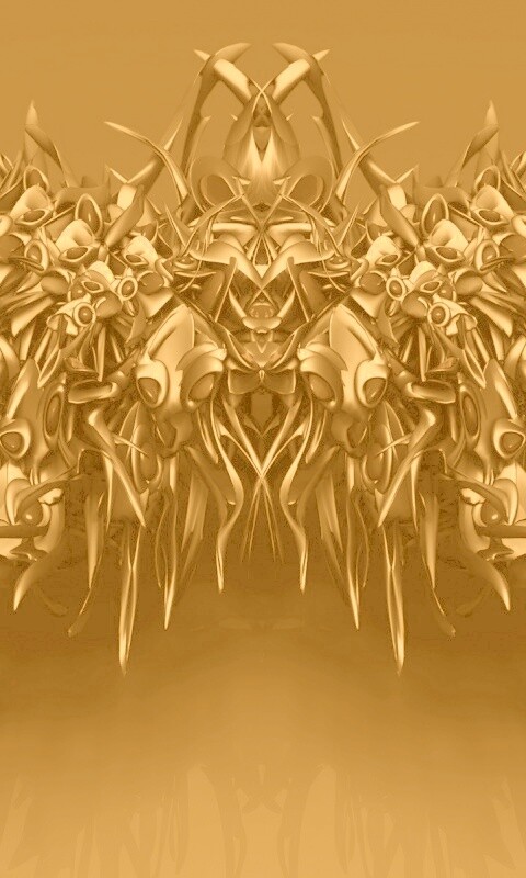 Страшная трехмерная абстракция обои