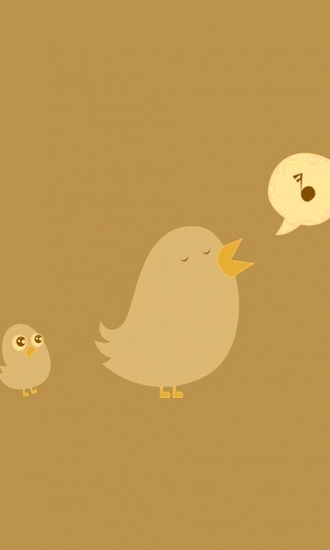 Поющая птица обои