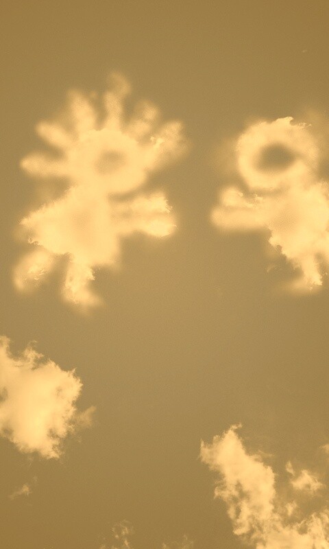 Фигуры из облакоа обои