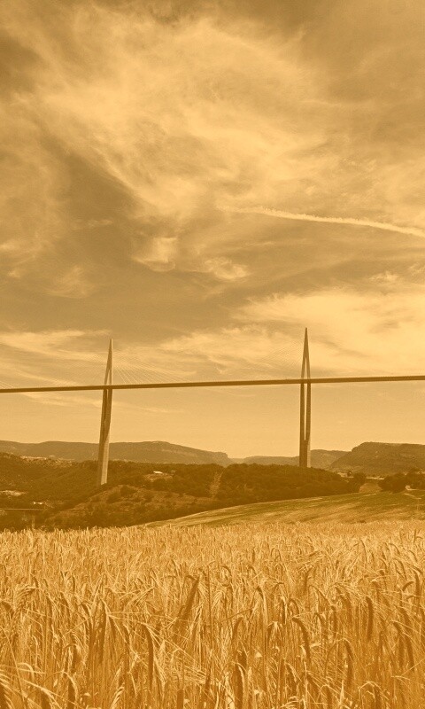 Мост над долиной обои