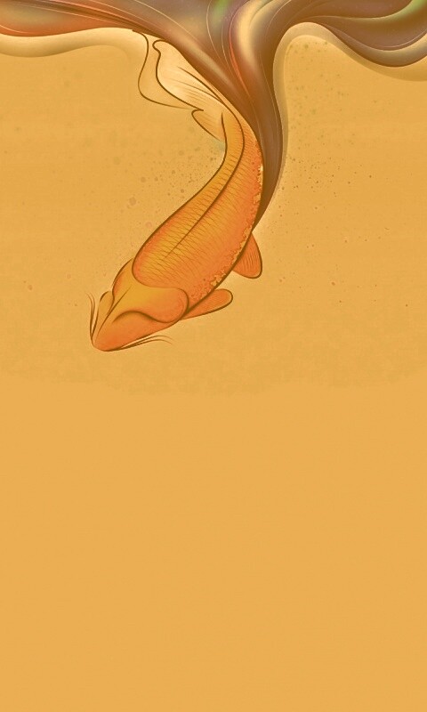 Золоая рыбка  обои