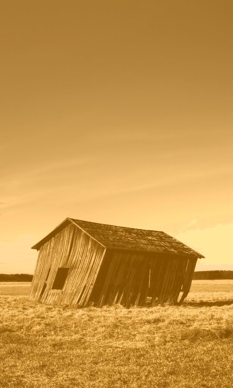 Покосившийся сарай обои