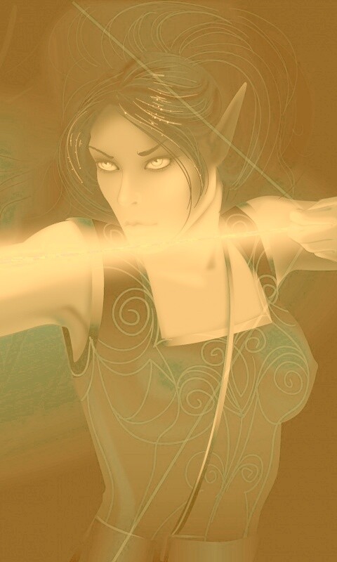 Эльфийская лучница обои