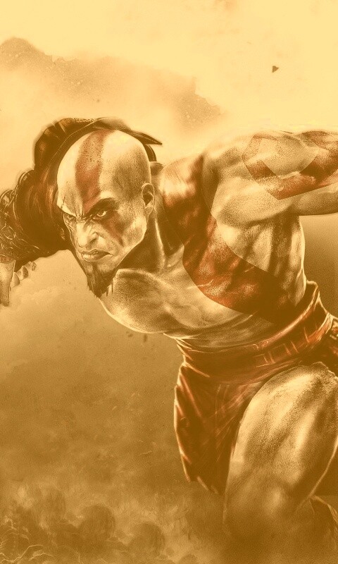 Герой игры God of War обои